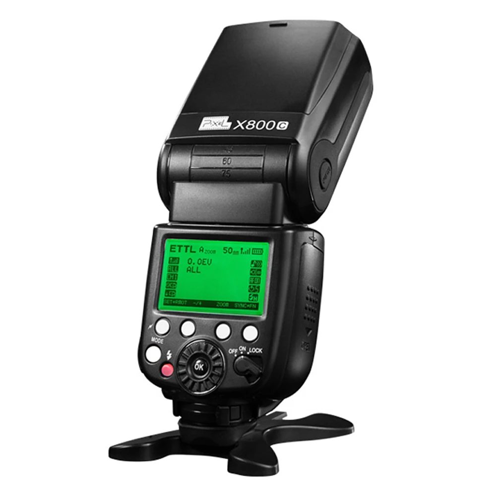 PIXEL X800C E-TTL Speed lite Высокоскоростная синхронизация для Canon 1D 5D 5D2 5D3 7D 6D 70D 60D 50D 40D 30D 20D 10D