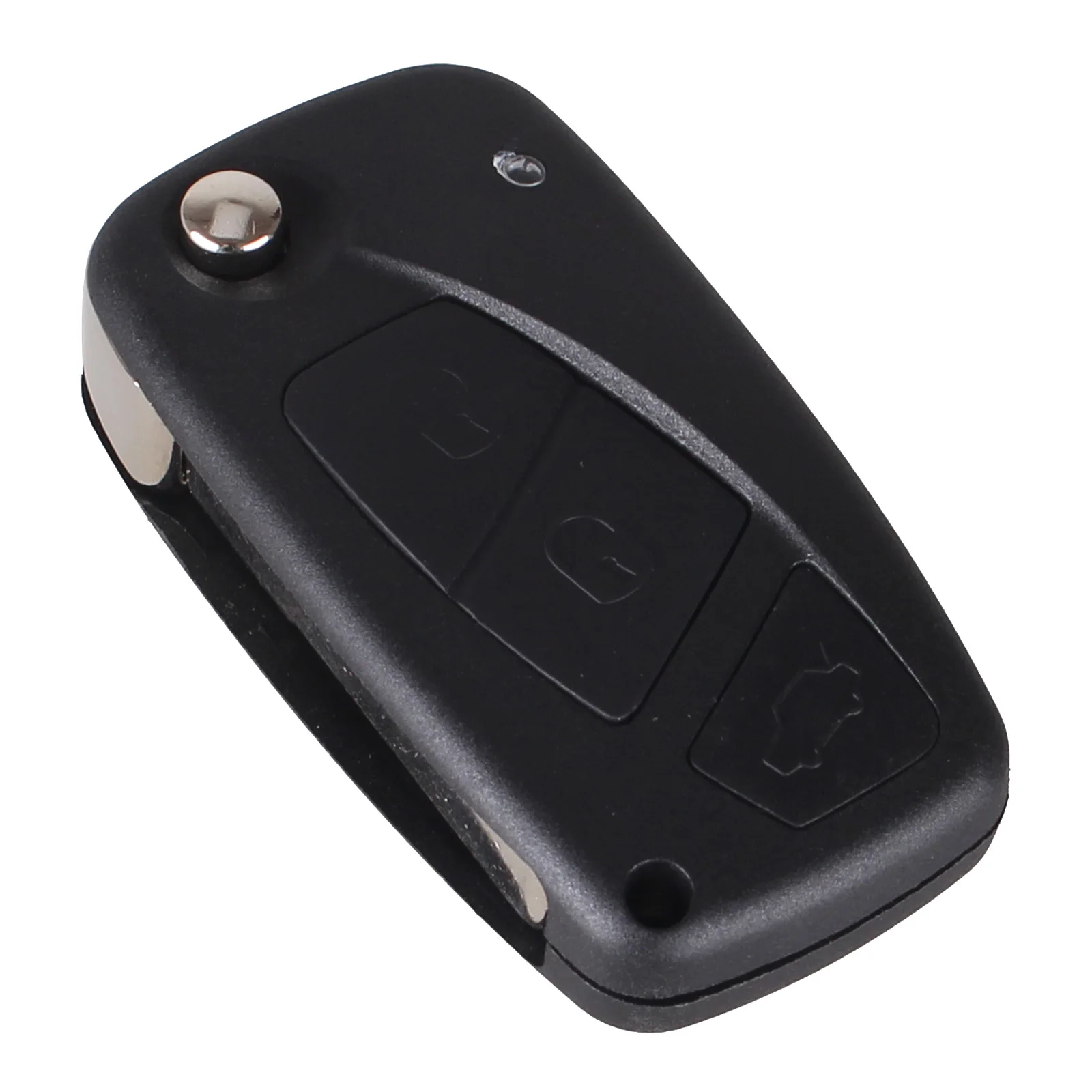 BLACK KEYYOU 3 кнопки 3 BTN для FIAT 3 кнопки Punto Ducato Stilo, Panda Флип складной пульт дистанционного ключа автомобиля оболочки чехол SIP22 лезвие - Количество кнопок: BLACK