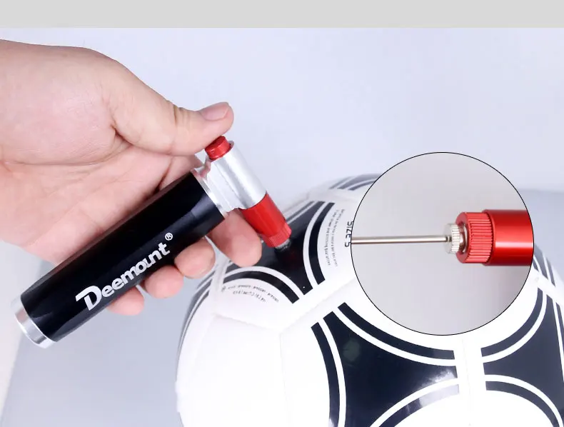 Deemount Велосипедный Спорт co2 насос для 16 г без резьбовых картридж велосипед шины мяч Портативный Надувное Dual Head Presta Шрейдер Клапан
