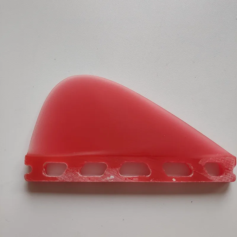 Доска для серфинга из стекловолокна будущие плавники прозрачный красный цвет