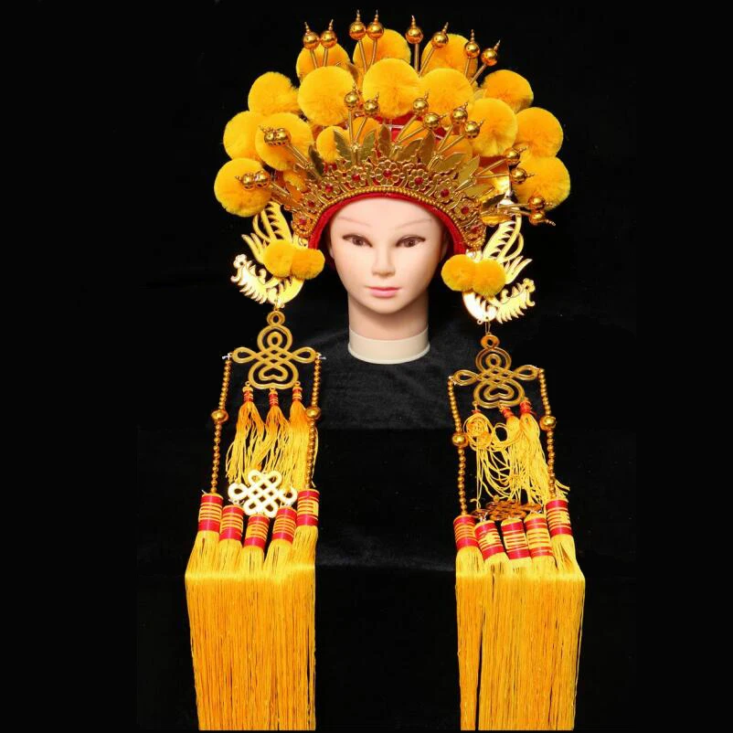 

Drama opera queen's crown bride headdress phoenix coronet chinese ancient style hat cosplay performance head wear for princess