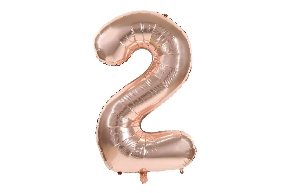 20 дюймов розово-золотые шары из фольги в виде цифр Baby Shower Большие Гелиевые Шары с