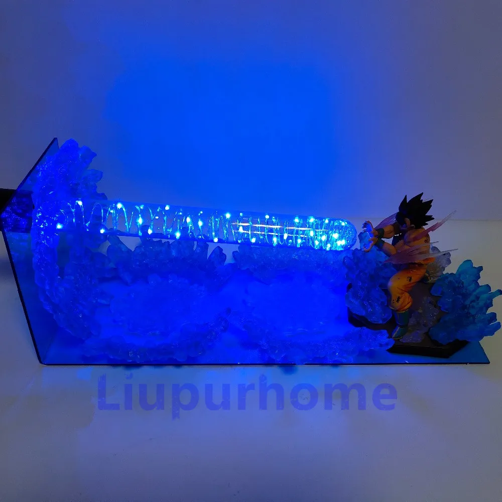 Dragon Ball лампы Son Goku kamehameha сцены Lampara «Жемчуг дракона» с рисунком из аниме «Драконий жемчуг зет» светодиодный Электрический Ночной светильник Настольная лампа Сон Гоку Luminaria игрушки