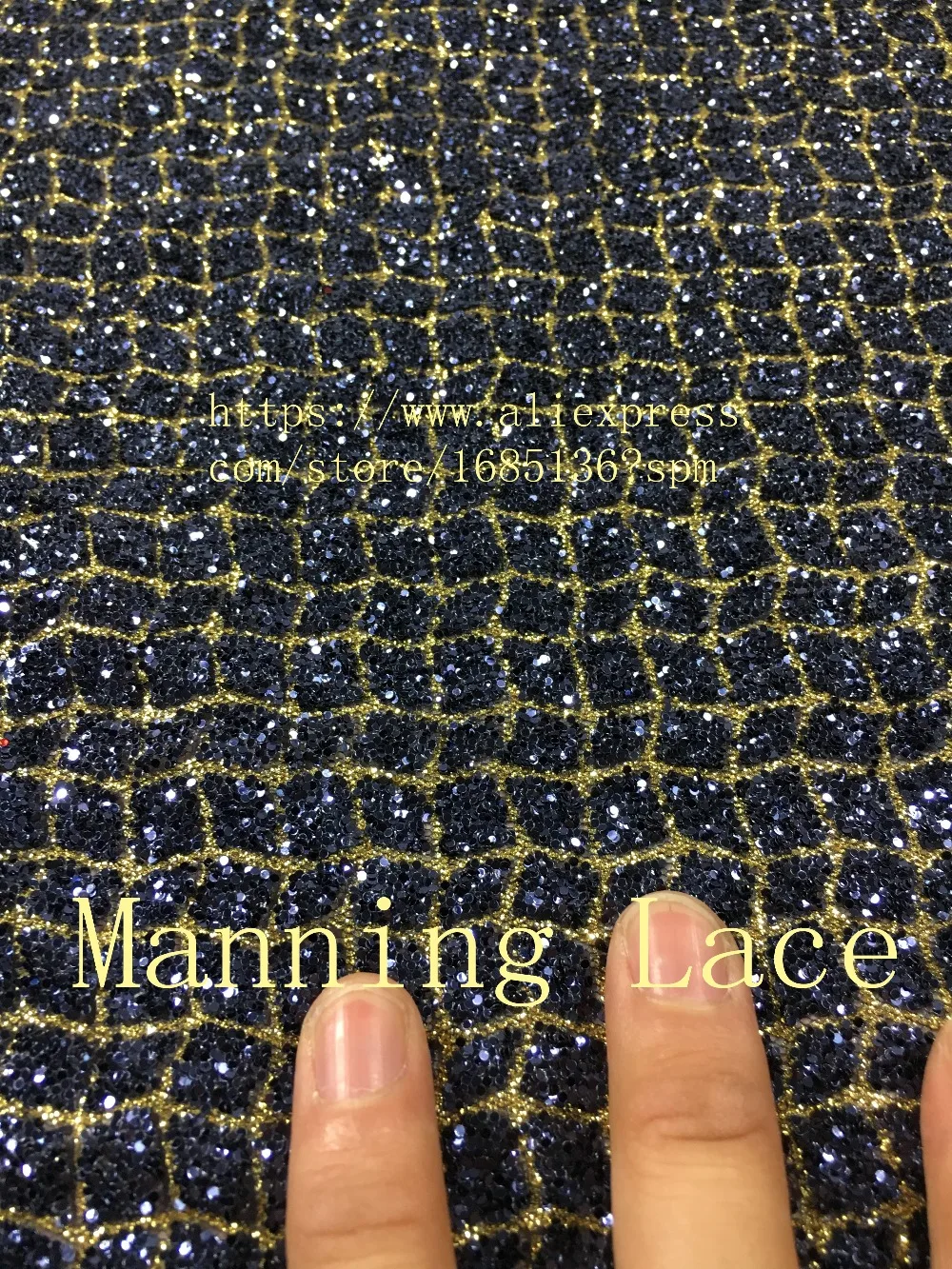 Manning-88051 вышитая сетчатая ткань с блестками | Дом и сад