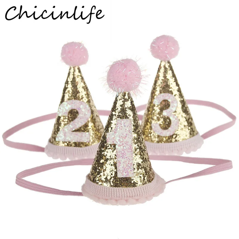 Chicinlife 1 шт. 1-я 2-я 3-я повязка на голову с короной день рождения для мальчиков и