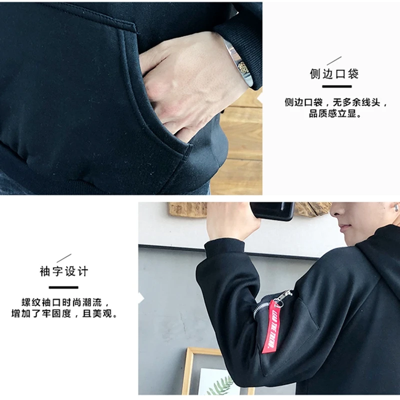 

2019 Brand hoodies men printed fashion hip hop hooded sweatshirts male plus size XXXL Kangaroo pocket homme hoodies tops clothes