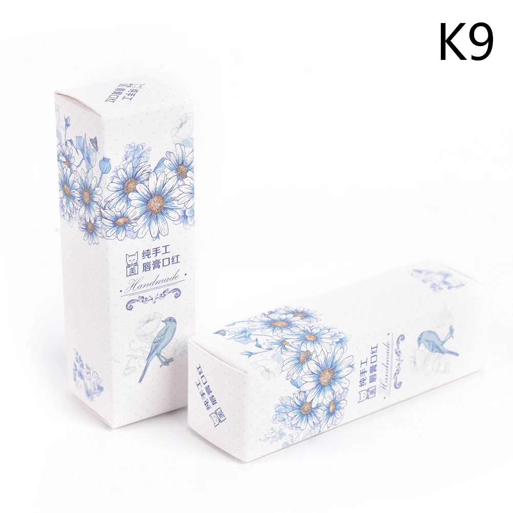 10 шт./лот, 5 г, 5 мл, тюбик для бальзама для губ, картонная коробка, тюбик для губной помады, DIY упаковочная коробка, цветная крафт-бумага, подарок 25*25*88 мм