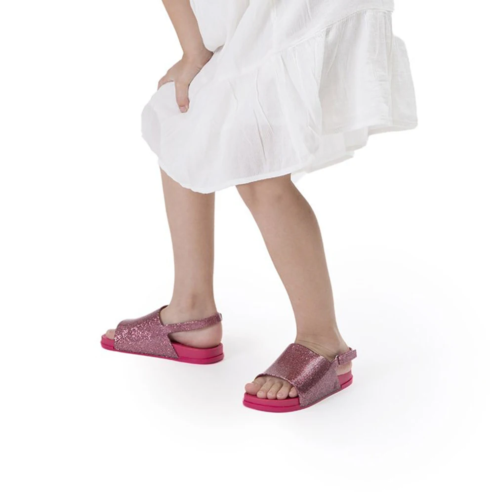Мини сандалии Melissa пляжные на шнуровке 2019 желейные для девочек летние детские