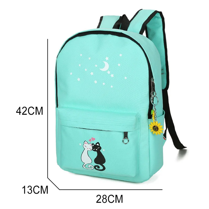 Новые школьные сумки для девочек 4 шт. рюкзак Детский школьный ранец с рисунком