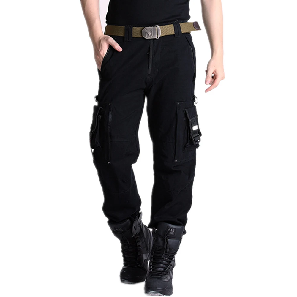 

Брюки-карго мужские тактические, спортивные повседневные штаны в стиле милитари, армейские брюки с несколькими карманами, камуфляжные, бол...