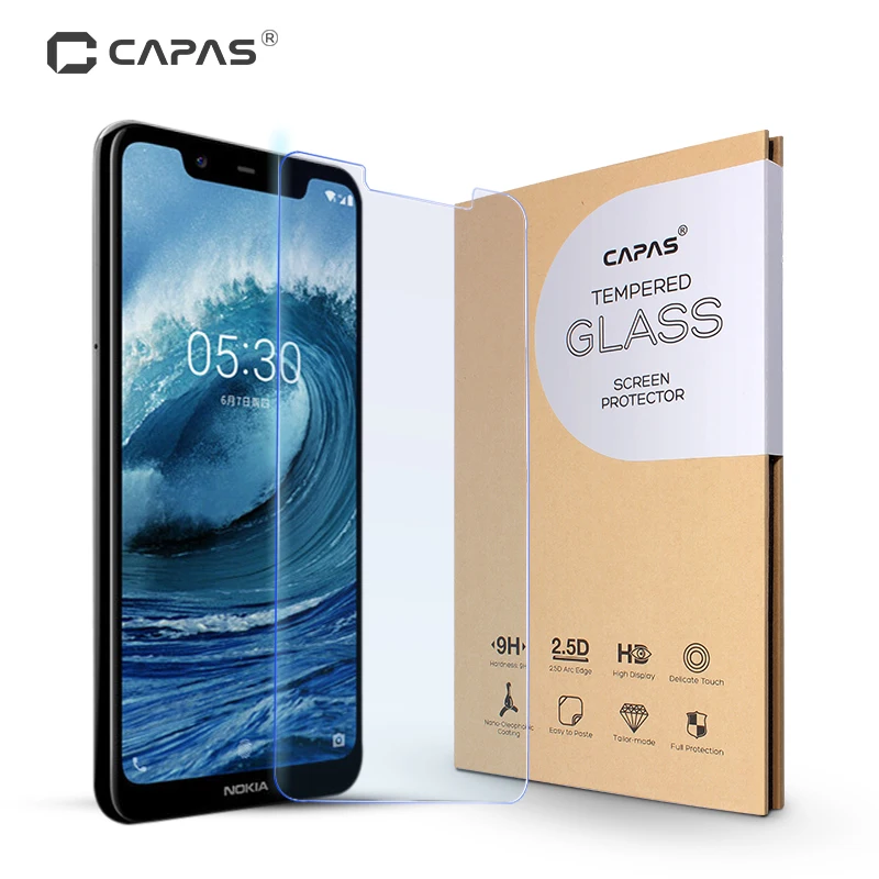 Для Nokia X5 закаленное стекло для 5 1 Plus защита экрана HD прозрачный 0 2 мм ЖК экран