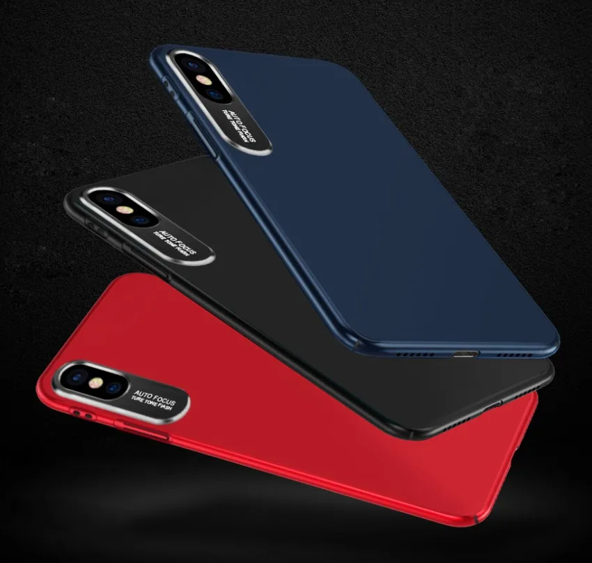 Сверхтонкий матовый Камера металла Защитный чехол для iPhone X телефон Жесткий PC