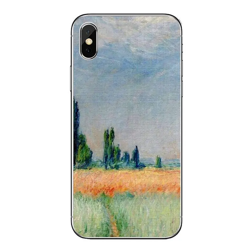 For Samsung Galaxy A5 A6 A7 A8 A9 J4 J5 J7 J8 2017 2018 Plus Prime Hot Sale oil painting Claude Monet Transparent Soft Cover Bag |