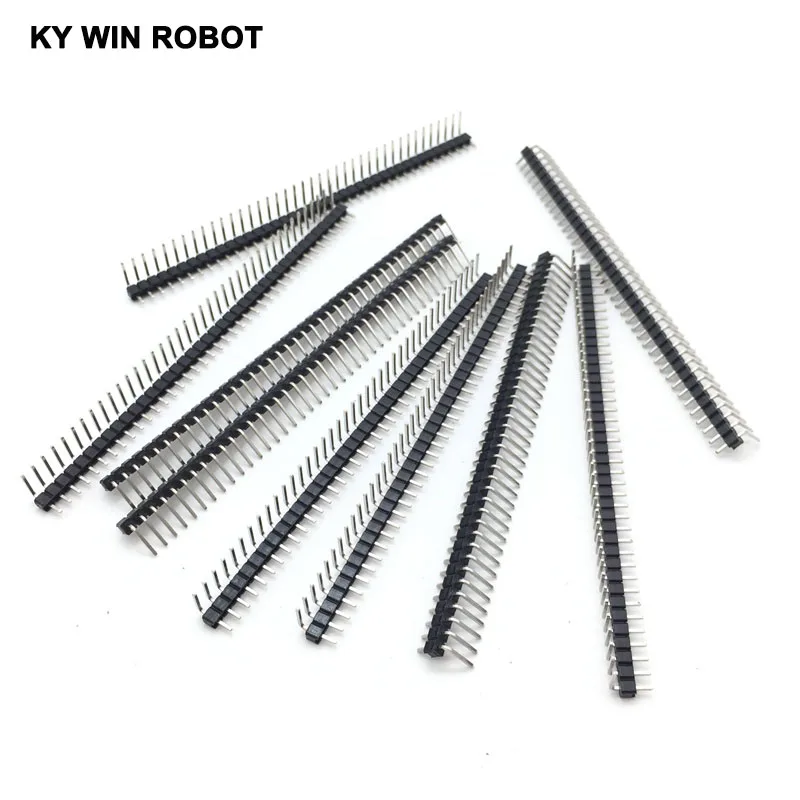 10 шт. 40 контактный Однорядный Штекерный разъем 2 54 мм|hot sale|pin headerstrip connector |