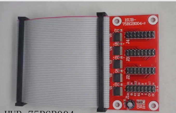 free shipping Asynchronous full-color control card TF-QS3 with hub75 board LED display full color grayscale video |