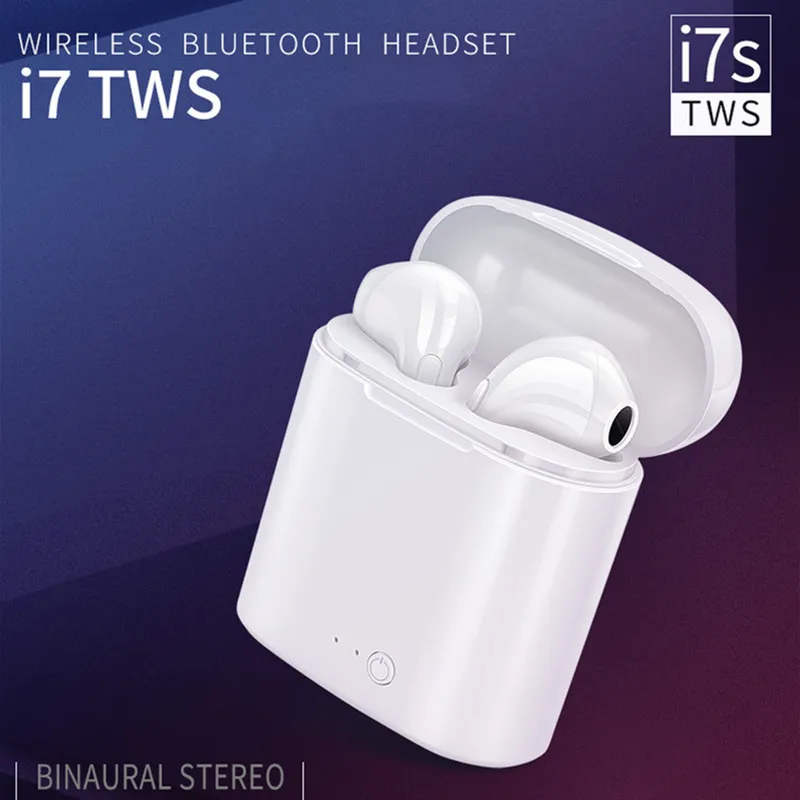 I7s TWS беспроводные Bluetooth наушники вкладыши музыкальные Набор стерео с зарядным