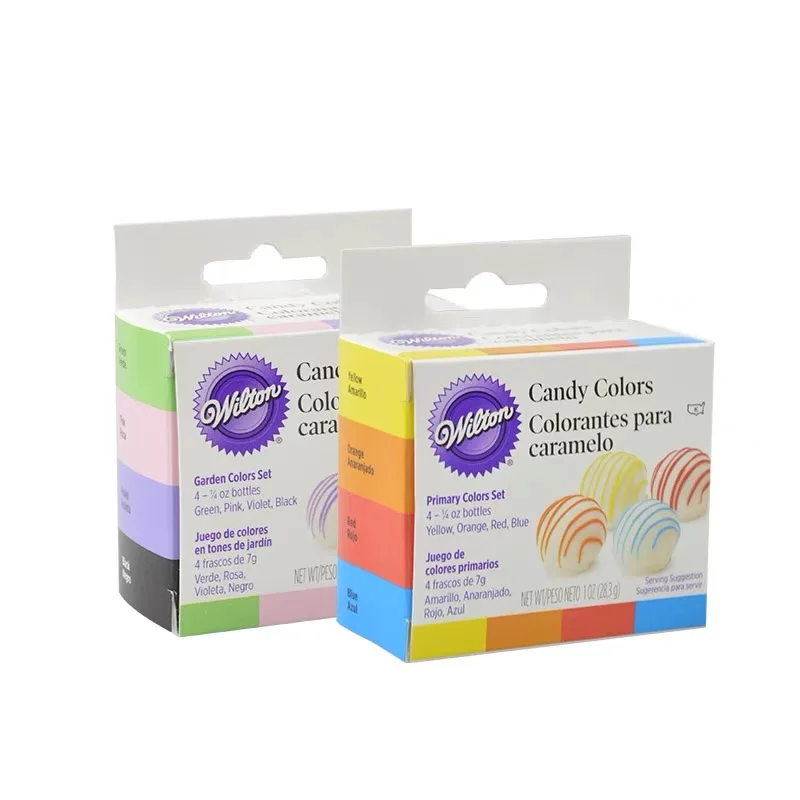 primary and garden 4 цвета набор Wilton Candy выпечка съедобная еда цвет ing для масла, шоколада, конфеты и многое другое 28,3 г за цвет - Цвет: primary and garden