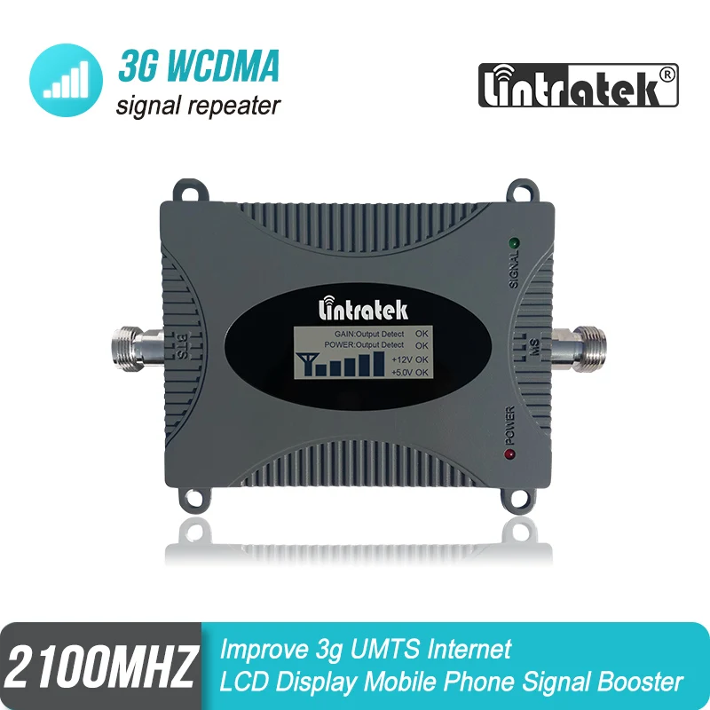 Усилитель сотового сигнала Lintratek 3G WCDMA UMTS 2100 МГц 65 дБ|Усилители сигнала| |