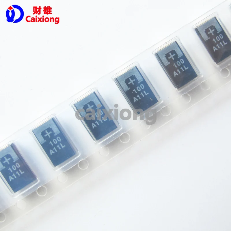 20 шт 10TPB100ML SMD полимерно танталовый конденсатор алюминиевая крышка 10В 100 УФ типа: D