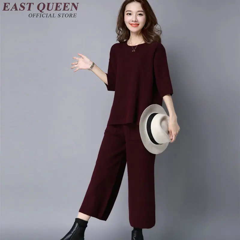 Комплекты одежды для женщин элегантные Брючные костюмы женский комплект 2018