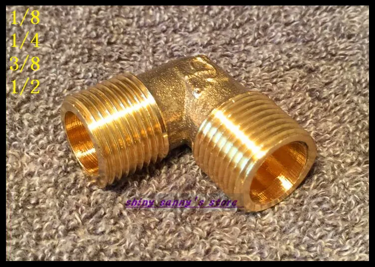 

15Pcs/Lot 1/4" BSP Male Elbow Connection Pipe Brass Coupler Adapter Brand New