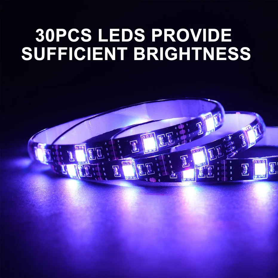 5 м RGB Светодиодная лента Водонепроницаемая SMD 5050 USB светодиодный 30 светодиодный s/m Рождественский Настольный Декор лампа лента для телевизора фоновый светильник ing светодиодный светильник