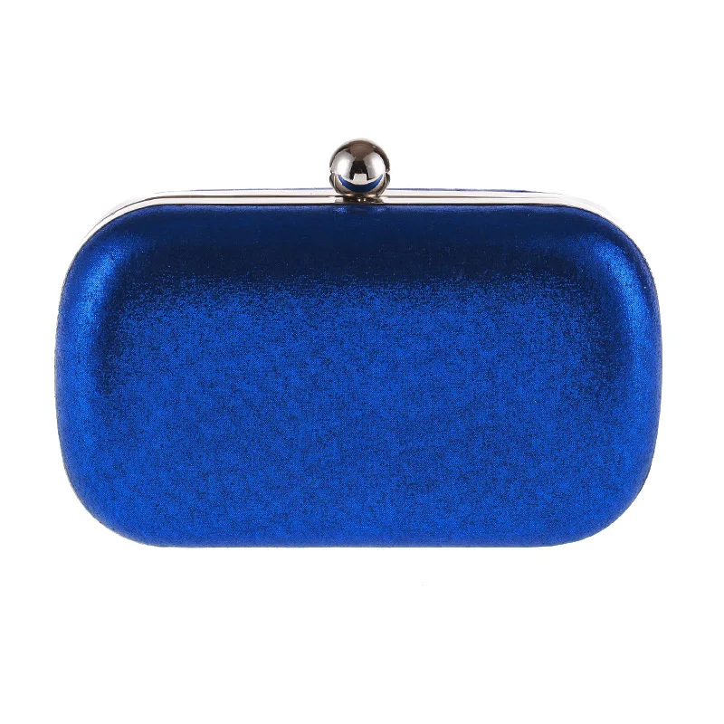 

Women Evening Clutch Bags PU Leather Shoulder Handbags Purse Messenger Chain Bags Small Blue Luxury Handbag New New Fashion