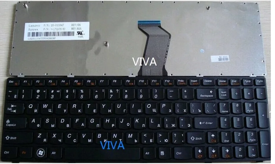Клавиатура для ноутбука Lenovo B570 B580 B590 Z565 V570 V570C V575 V580 Z570 Z575|laptop piano keyboard|laptop keyboard cover
