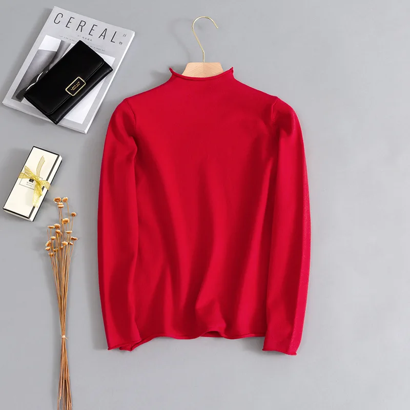 Осенне-зимняя утепленная рубашка с коротким высоким воротником и длинным