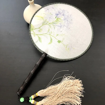 DIY шелк тутового шелкопряда незавершенные Сучжоу вышивальные наборы для рукоделия Круглый Вентилятор двухсторонняя Вышивка Цветы Серия веер 1