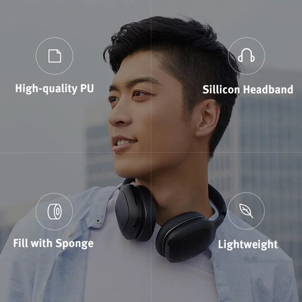 Xiaomi mi Bluetooth беспроводные наушники 4,1 версия Bluetooth наушники aptX 40 мм Dyna mi c PU гарнитура для мобильных телефонов игр