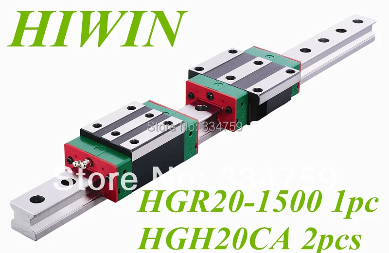 Новинка линейная направляющая HIWIN HGR20 длина 1500 мм 2 шт. HGH20CA рельсовый блок с ЧПУ
