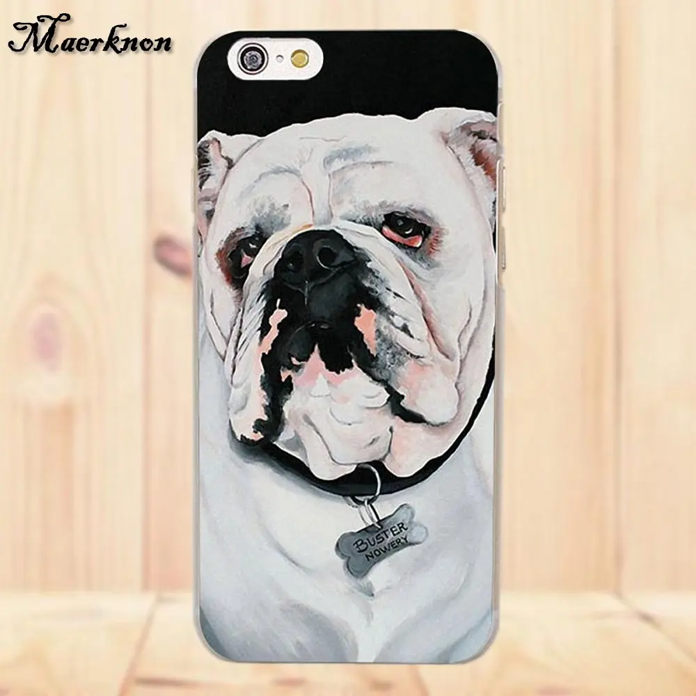 Maerknon TPU чехол для телефона французский Английский бульдог Apple iPhone 4 4S 5 5C SE 6 6S 7 8 Plus X