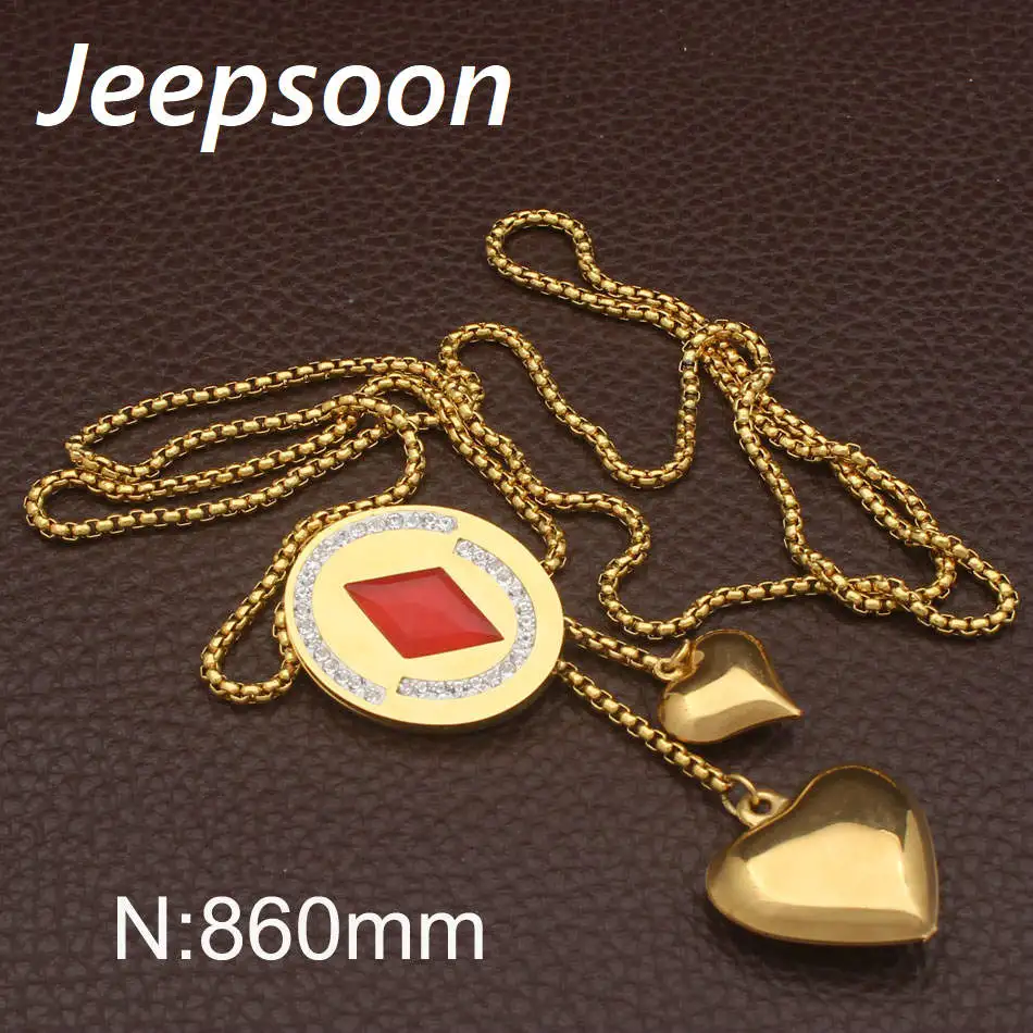 Jeepsoon Высокое качество новейшая мода 800 мм длинное ожерелье свитер кулон и