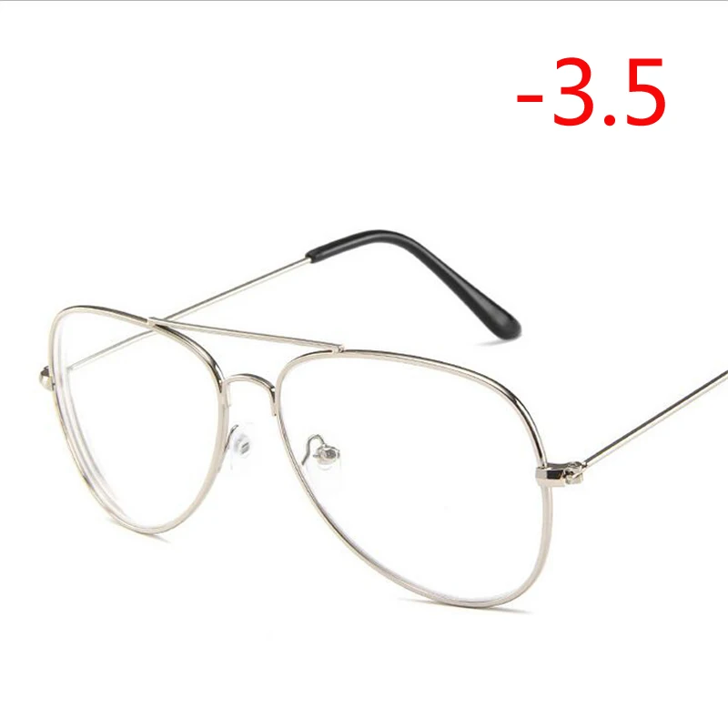 Myopia 350 Retro Metal Cat Eye Finished Myopia Eyeglasses Spectacles Glasses For Women And Men-1.0-1.5-2.0-2.5-3.0-3.5-4.0 - Цвет оправы: Myopia 350