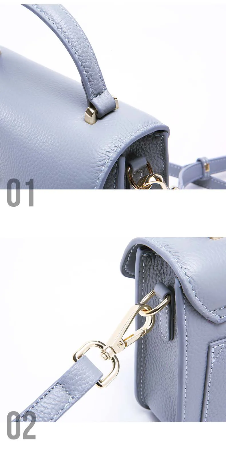 ALNEED Designer Bags Famous Brand Women Bags Genuine Leather Small Crossbody Bags Ladies Shoulder Clutch Fashion Flap Purse