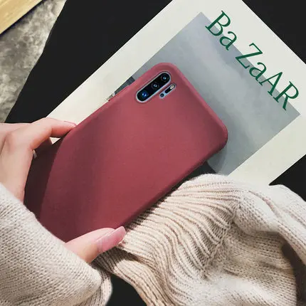 Чехол для Huawei P30 Pro мягкий матовый Силиконовый тонкий защитный чехол накладка p30