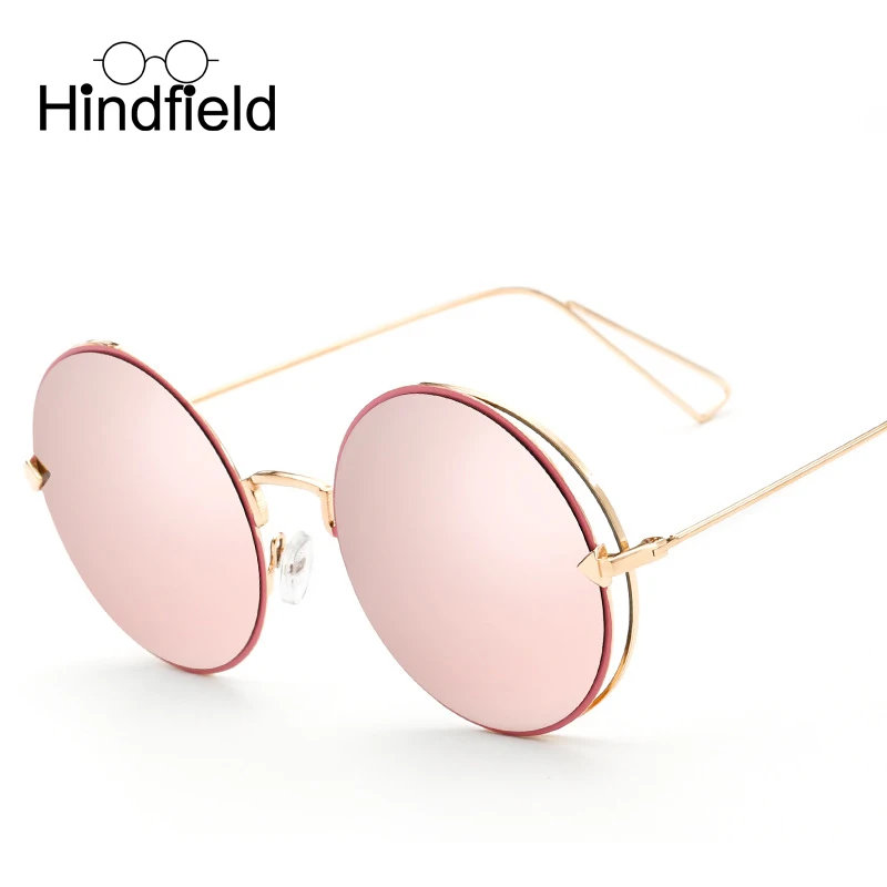 Hindfield бренд Дизайн Для женщин Солнцезащитные очки для модные мужчин круглые