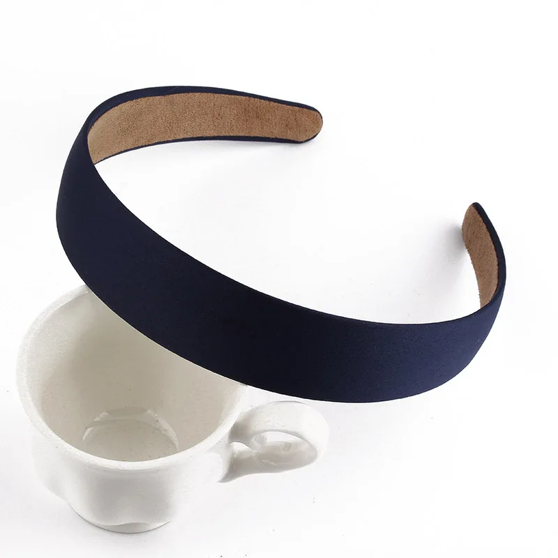 2017 Модные Простые ободки для девочек атласные широкие волос женские обручи