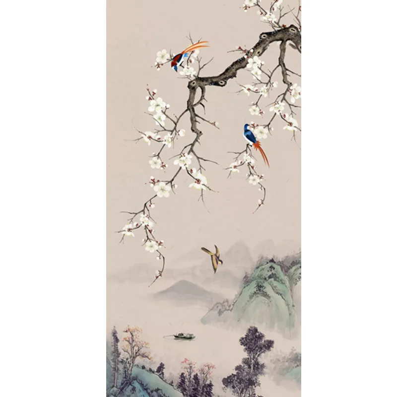 Алмазная вышивка 5d сделай сам мозаика полная иллюстрация цветка сливы и птицы