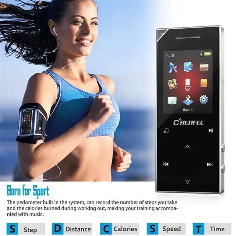 Bluetooth4.1 mp3-плеер цифровой музыкальный аудио плеер с FM радио/динамиком