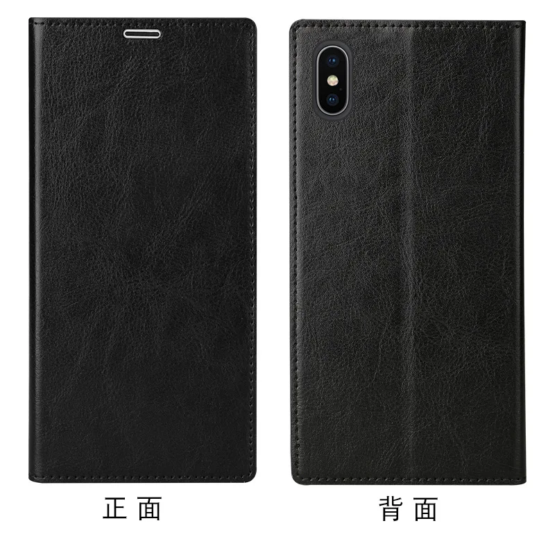Натуральная кожа флип чехол для телефона для iPhone 11 11Pro 11 Pro Max X XS XSmax XR 6 6s 7 8 plus присоска 360 Полная защита крышка