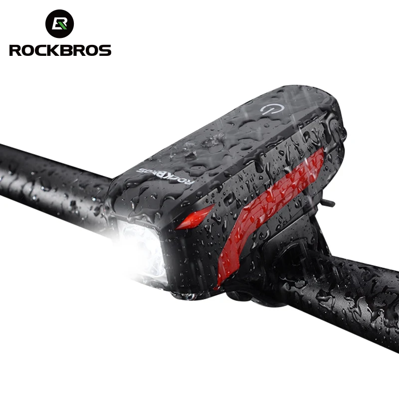 ROCKBRO 3 в 1 велосипедный светильник USB Перезаряжаемые Led 1200 мА/ч Водонепроницаемый 350