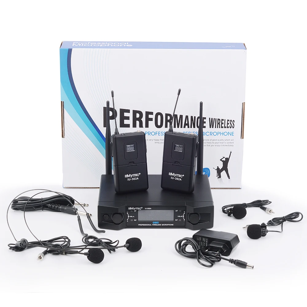 IU 302A Professional UHF 600 700 МГц двухканальный (одночастотный) 2 корпуса + лацкана гарнитуры