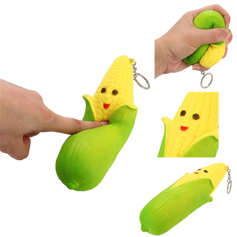 Новинка 2018NEW Squishy Smiley Cute Corn Ароматизированная подвеска медленно поднимающаяся