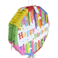 pinata happy birthday theme paper folded kids favors game gifts toys children birthday party gifts decoration supplies diy