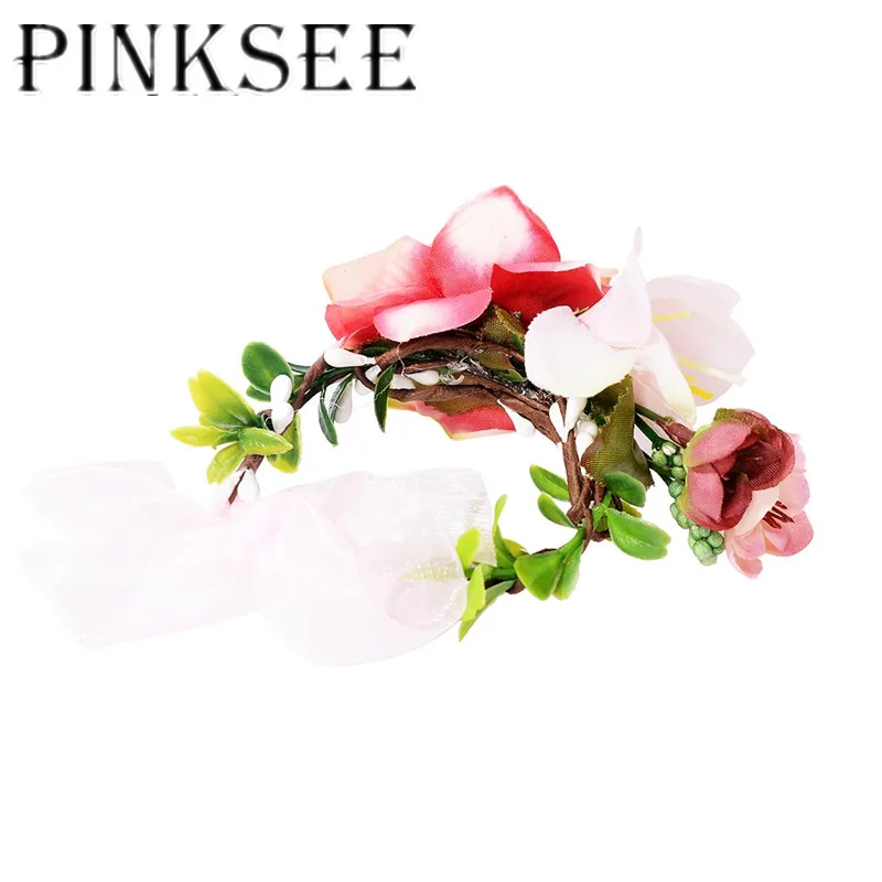 Браслет на запястье PINKSEE браслет для подружки невесты сестры ручная работа цветы