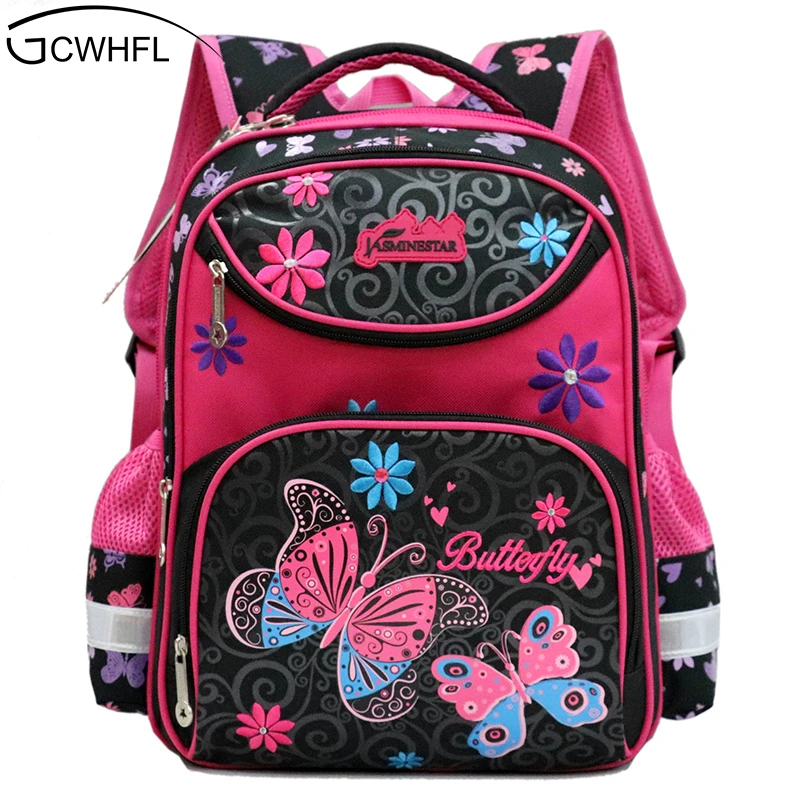 Школьные рюкзаки GCWHFL для девочек, Детские ранцы с цветочным рисунком для начальной школы, детские портфели хорошего качества