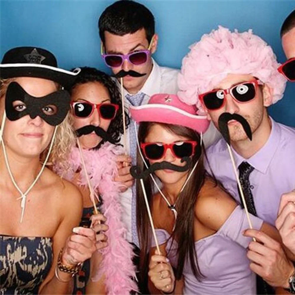 31 шт. реквизит для фотостудии на день рождения декорация вечеринок очки усы губа