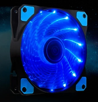Подсветка светодиодный RGB 120 мм кулер вентилятор чехол для компьютера 12 В кулер для воды cpu жидкостное охлаждение 4-контактный вентилятор Радиатор игровая коробка тихий - Цвет лезвия: Blue